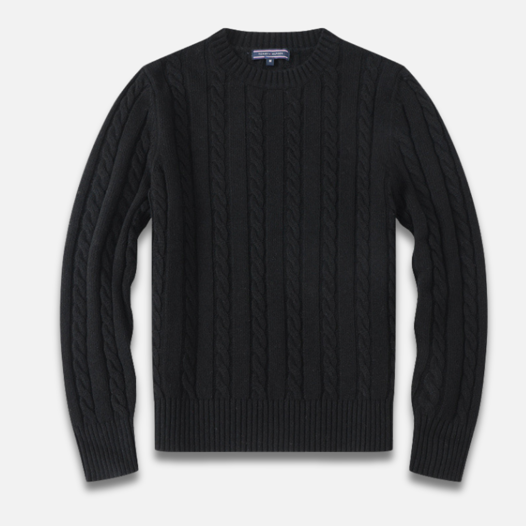 Men’s Cable Knit Round Neck Sweater Laurel & Legacy