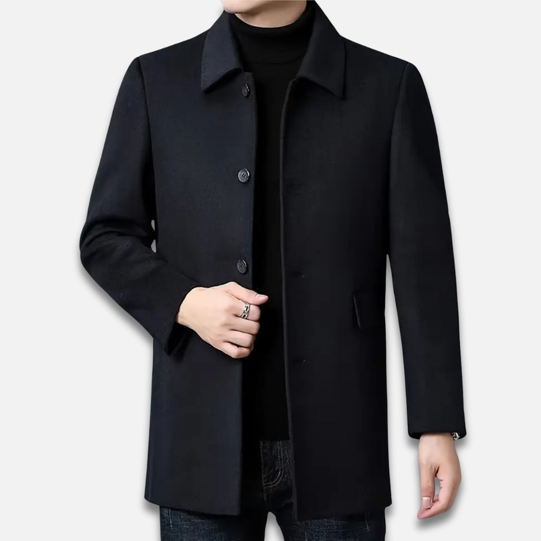 Men’s Classic Single-Breasted Trench Coat Laurel & Legacy