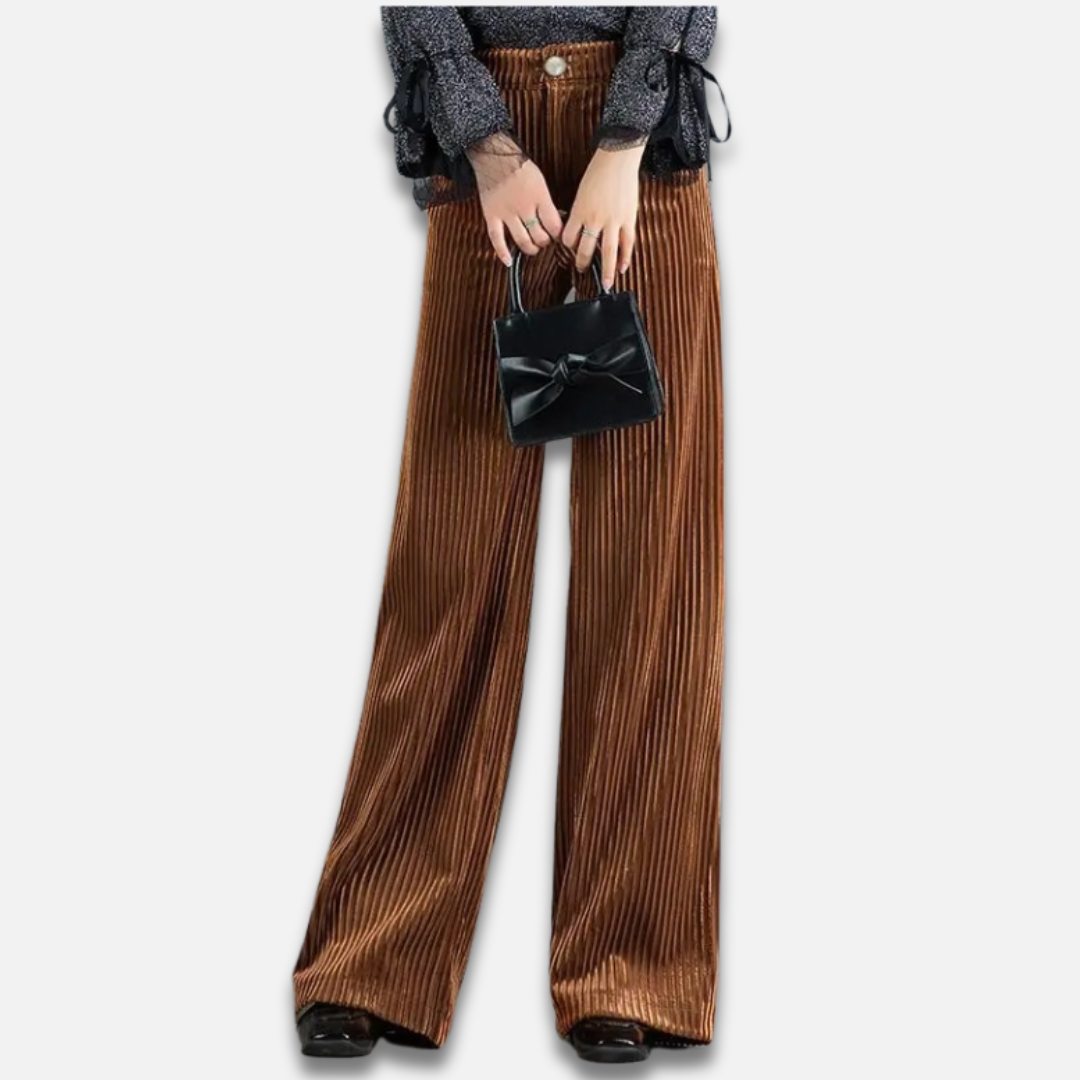 Women’s Wide Leg Velvet Trousers Laurel & Legacy