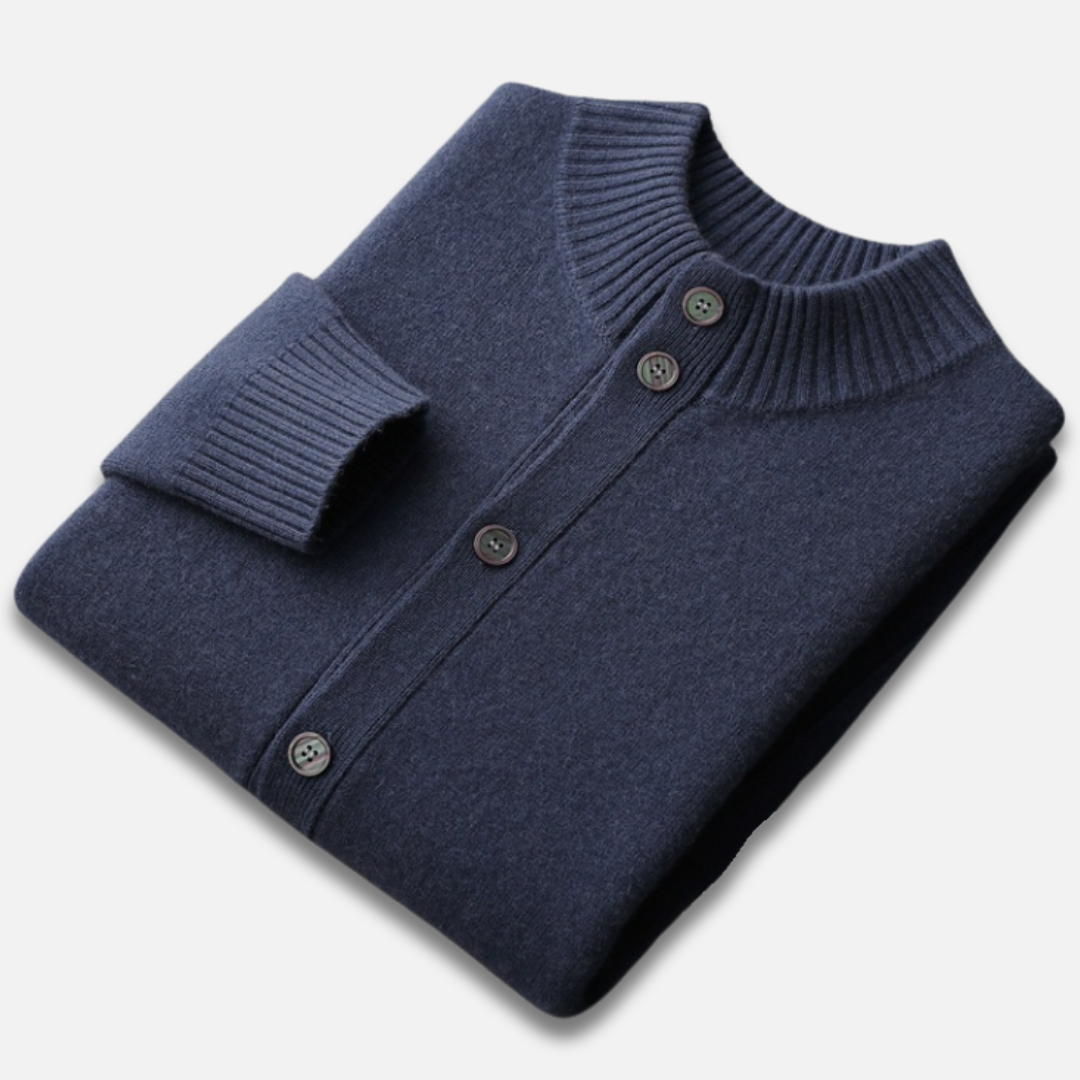 Men’s Button-Down Wool Cardigan Laurel & Legacy