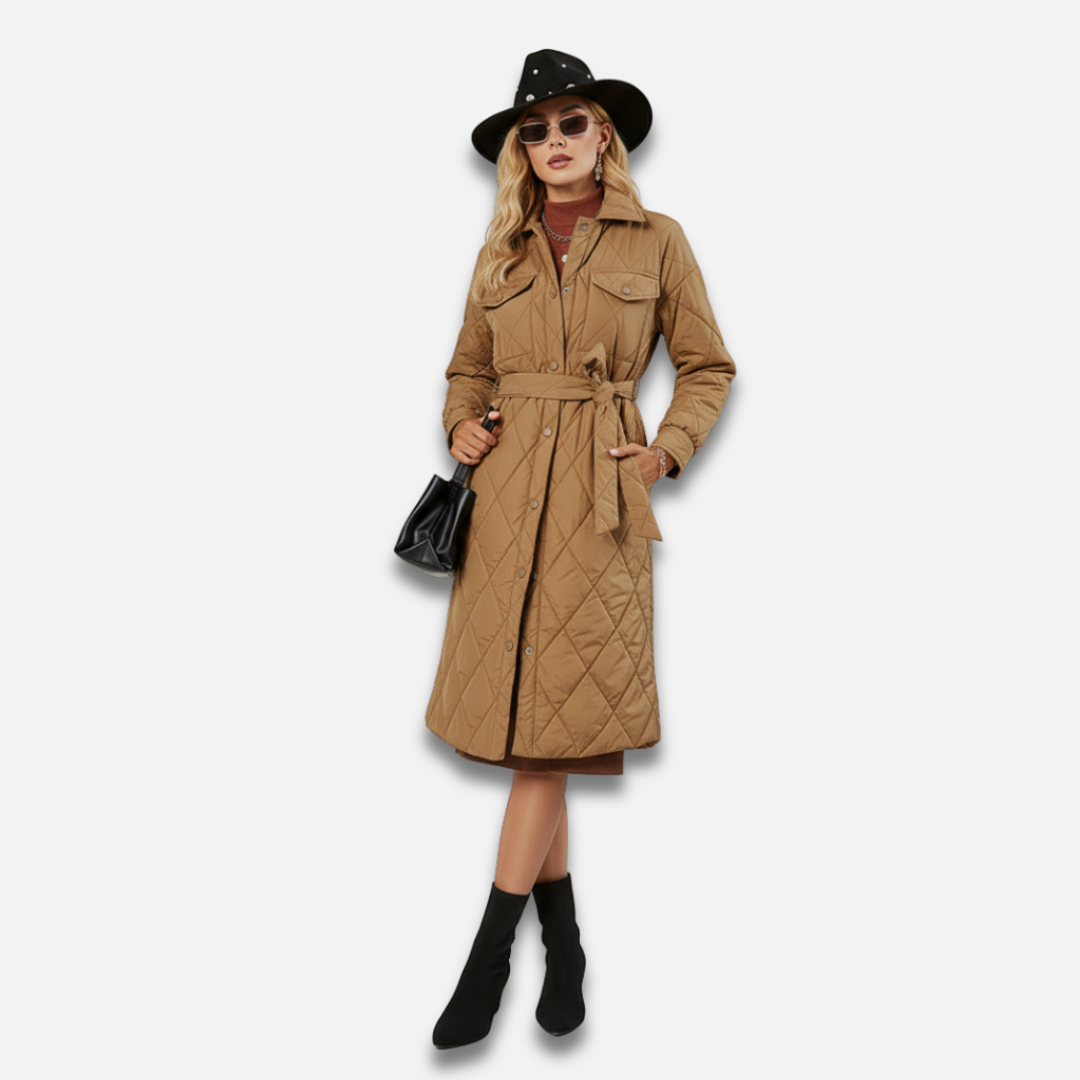 Women’s Quilted Floral Winter Jacket Laurel & Legacy