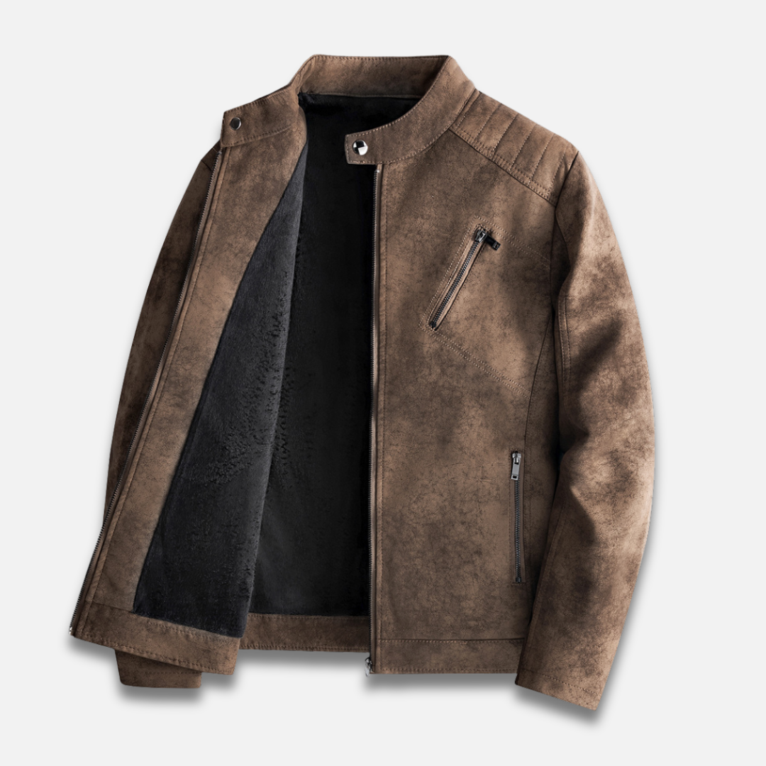 Men’s Biker Leather  Jacket Laurel & Legacy
