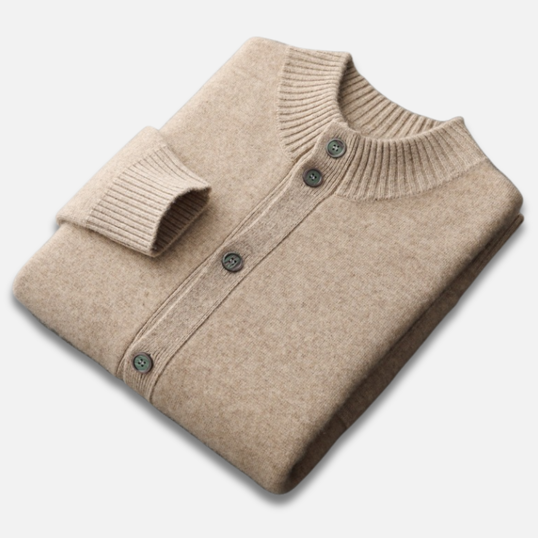 Men’s Button-Down Wool Cardigan Laurel & Legacy