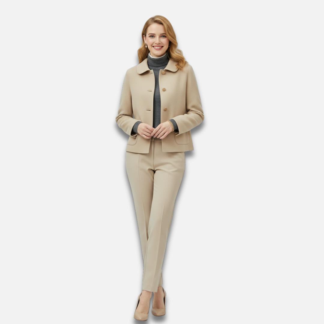 Women’s Minimalist Wool Coat Laurel & Legacy
