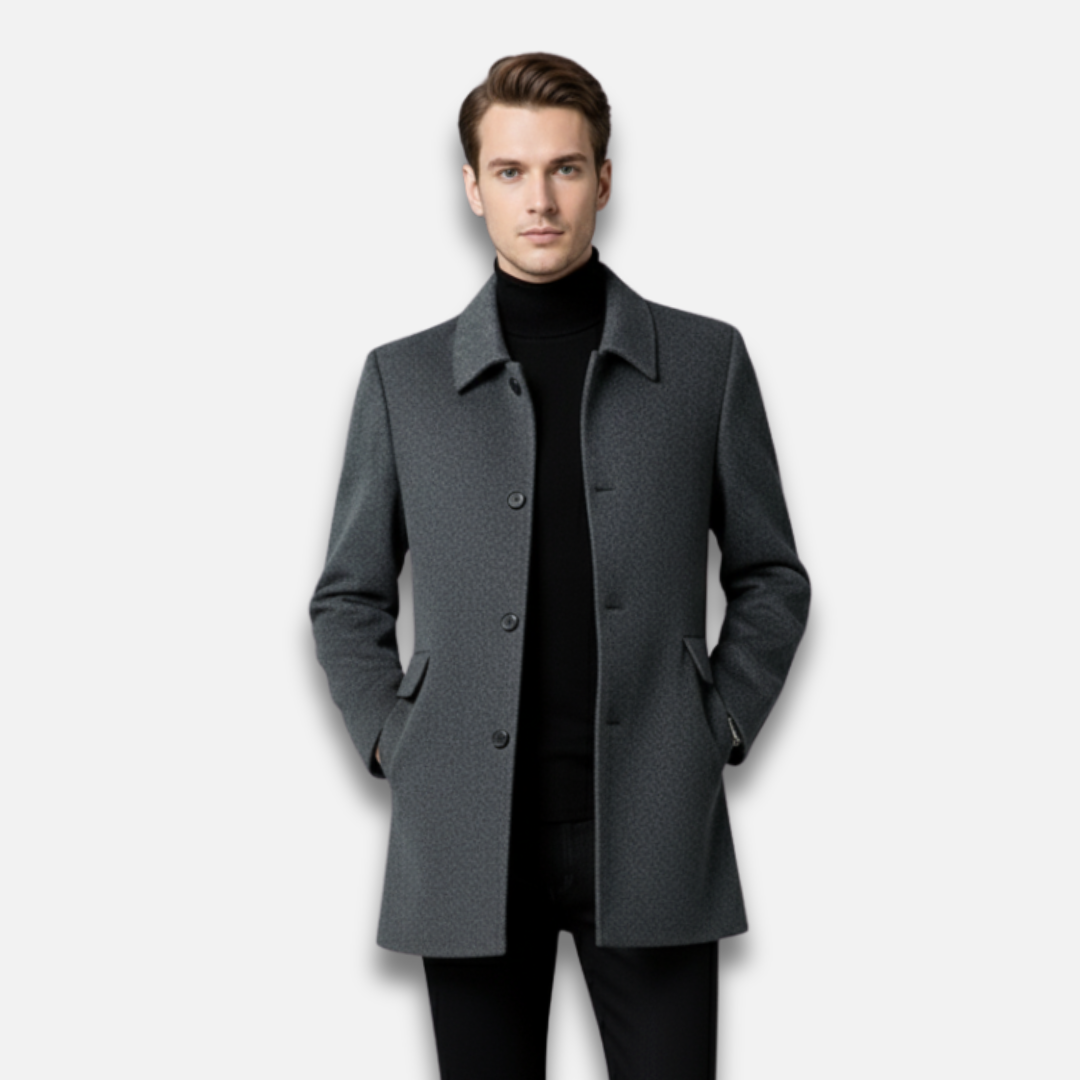 Men’s Classic Single-Breasted Trench Coat Laurel & Legacy