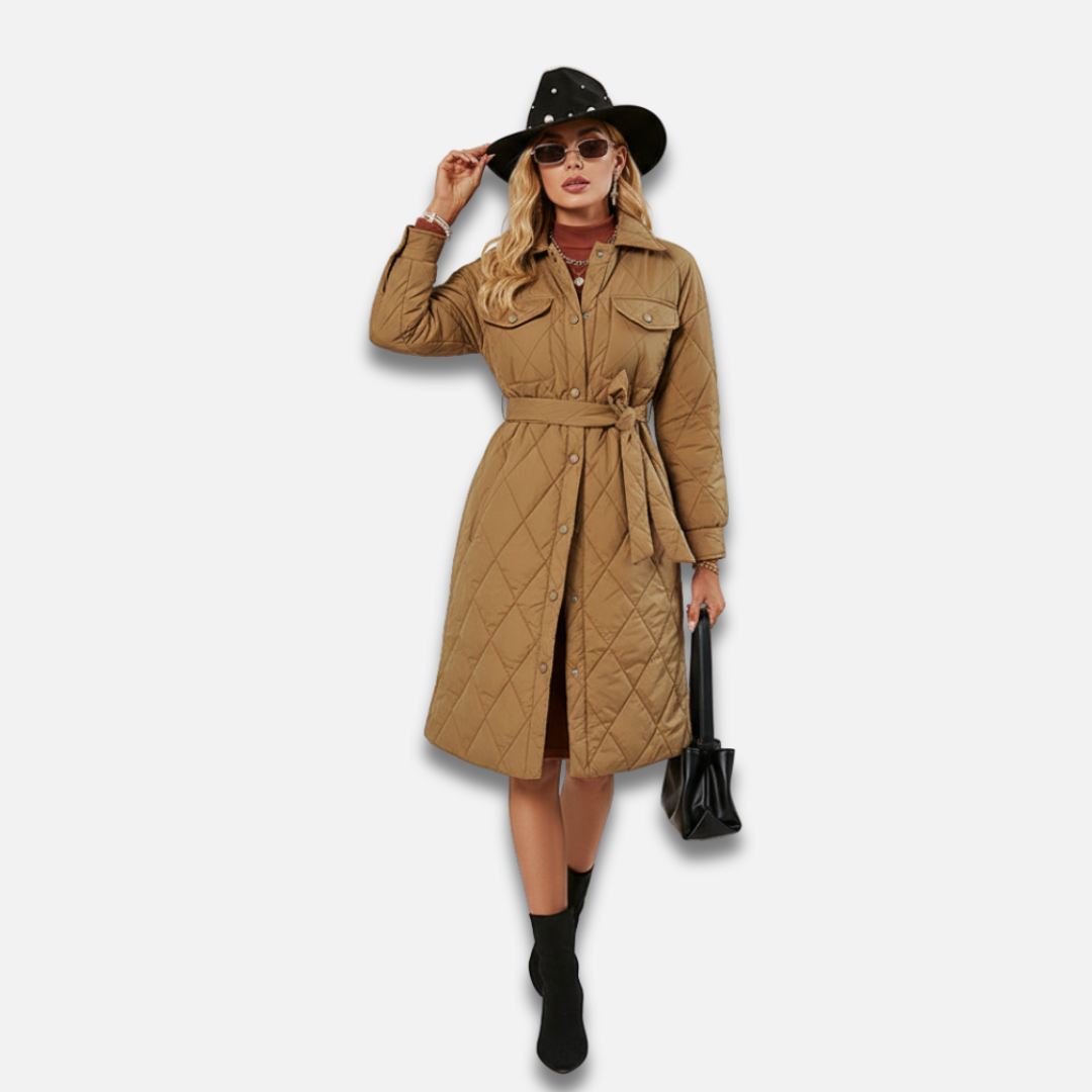 Women’s Quilted Floral Winter Jacket Laurel & Legacy