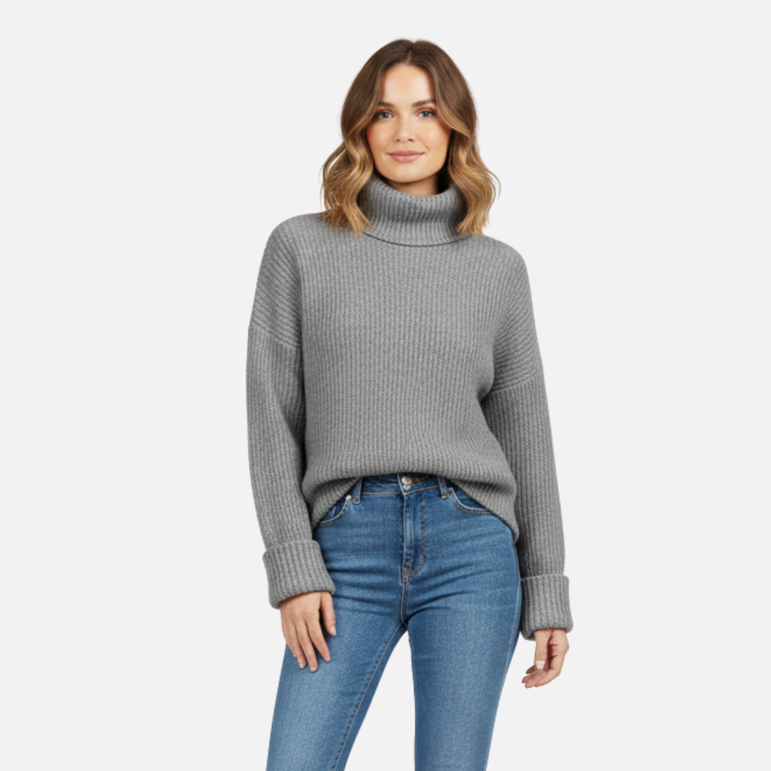 Women’s Pure Cashmere Turtleneck Sweater Laurel & Legacy