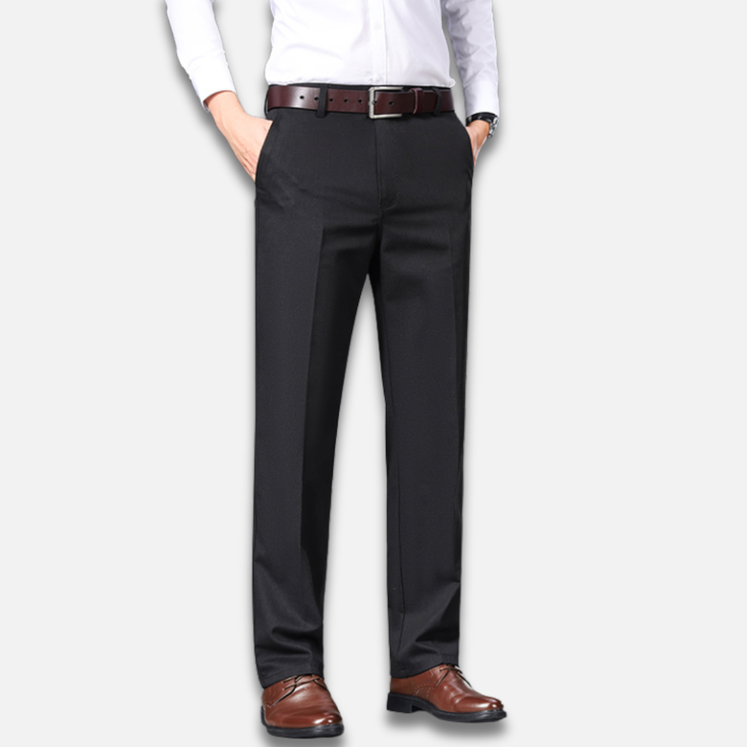 Men’s Classic Straight Dress Trousers Laurel & Legacy