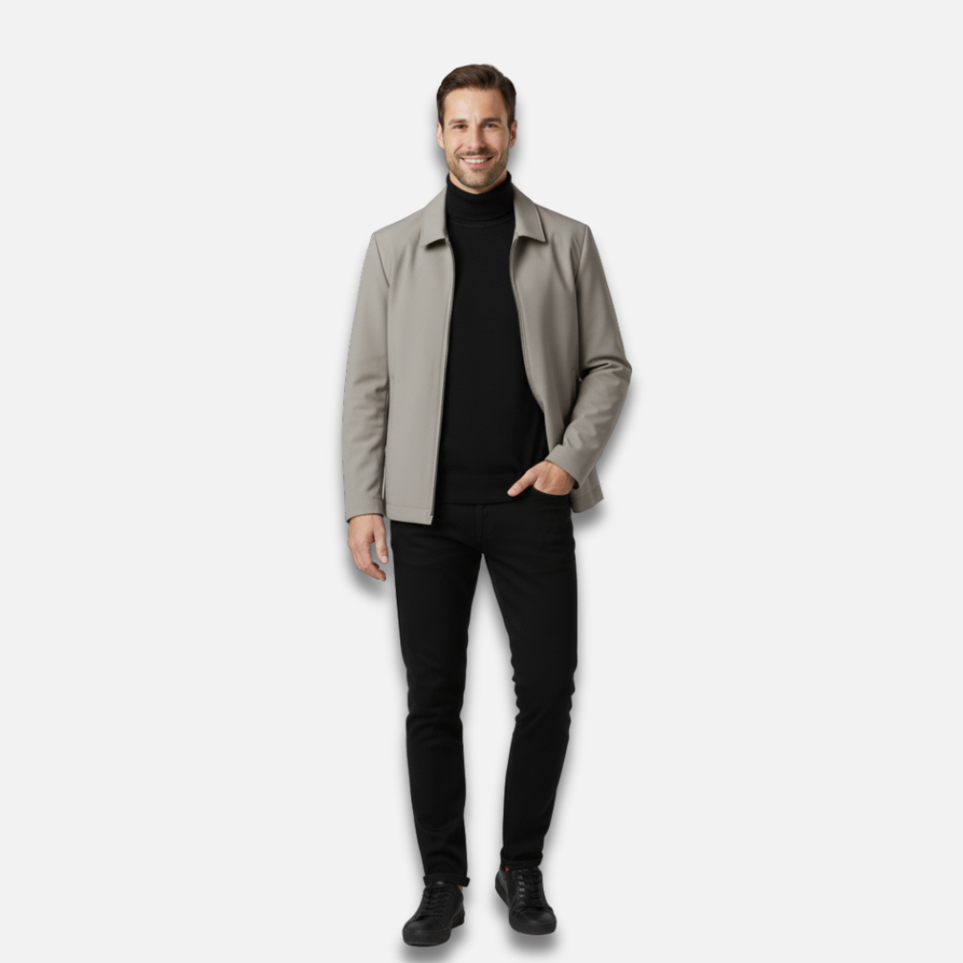 Men’s Solid Collar Jacket Laurel & Legacy