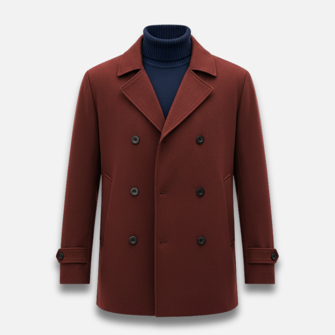 Men’s Double-Breasted Lapel Coat Laurel & Legacy