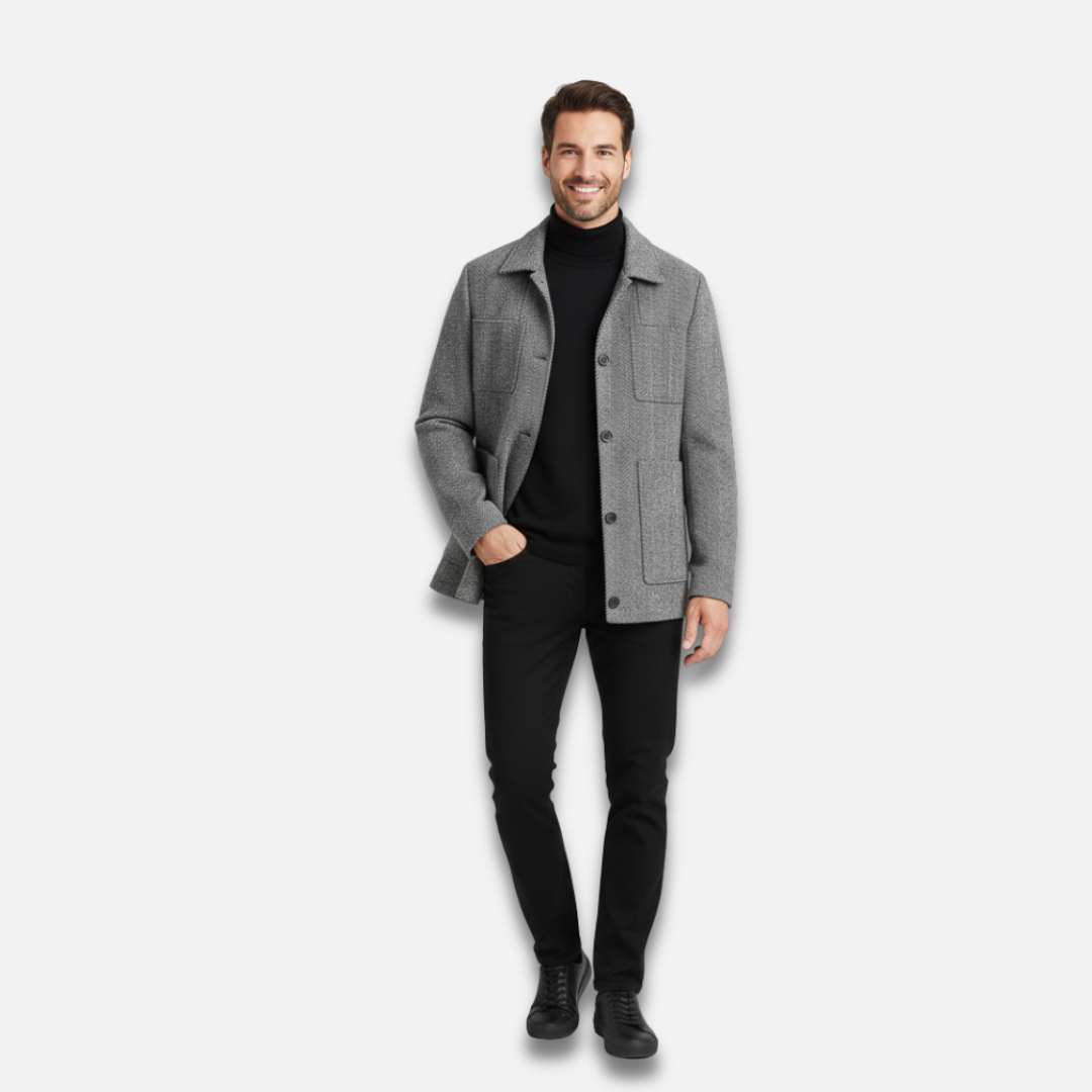 Men’s Wool Button Jacket Laurel & Legacy