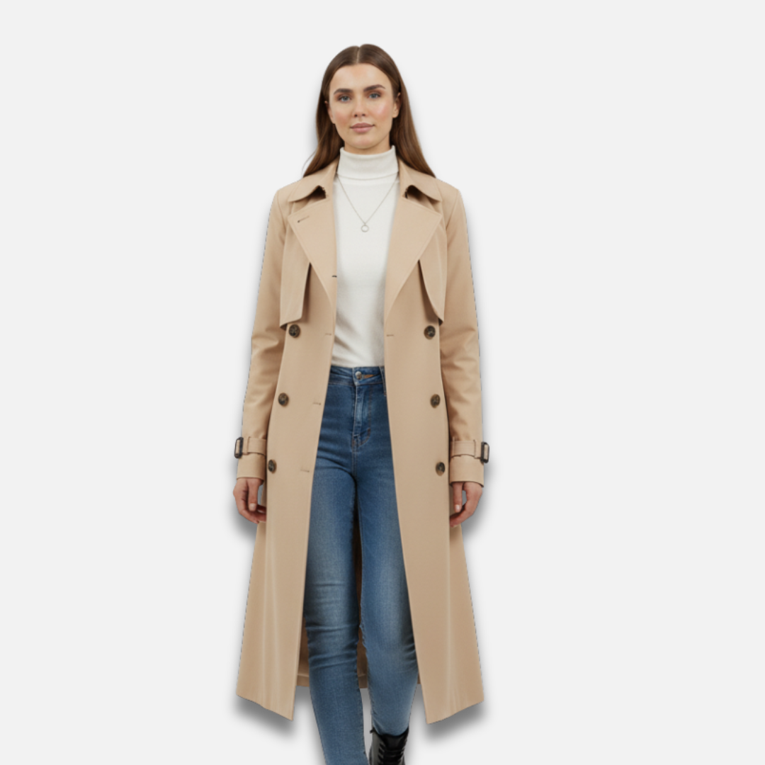 Women’s Long Belted Trench Coat Laurel & Legacy