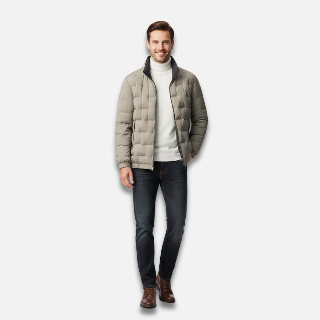 Unisex Slim Solid Down Jacket Laurel & Legacy