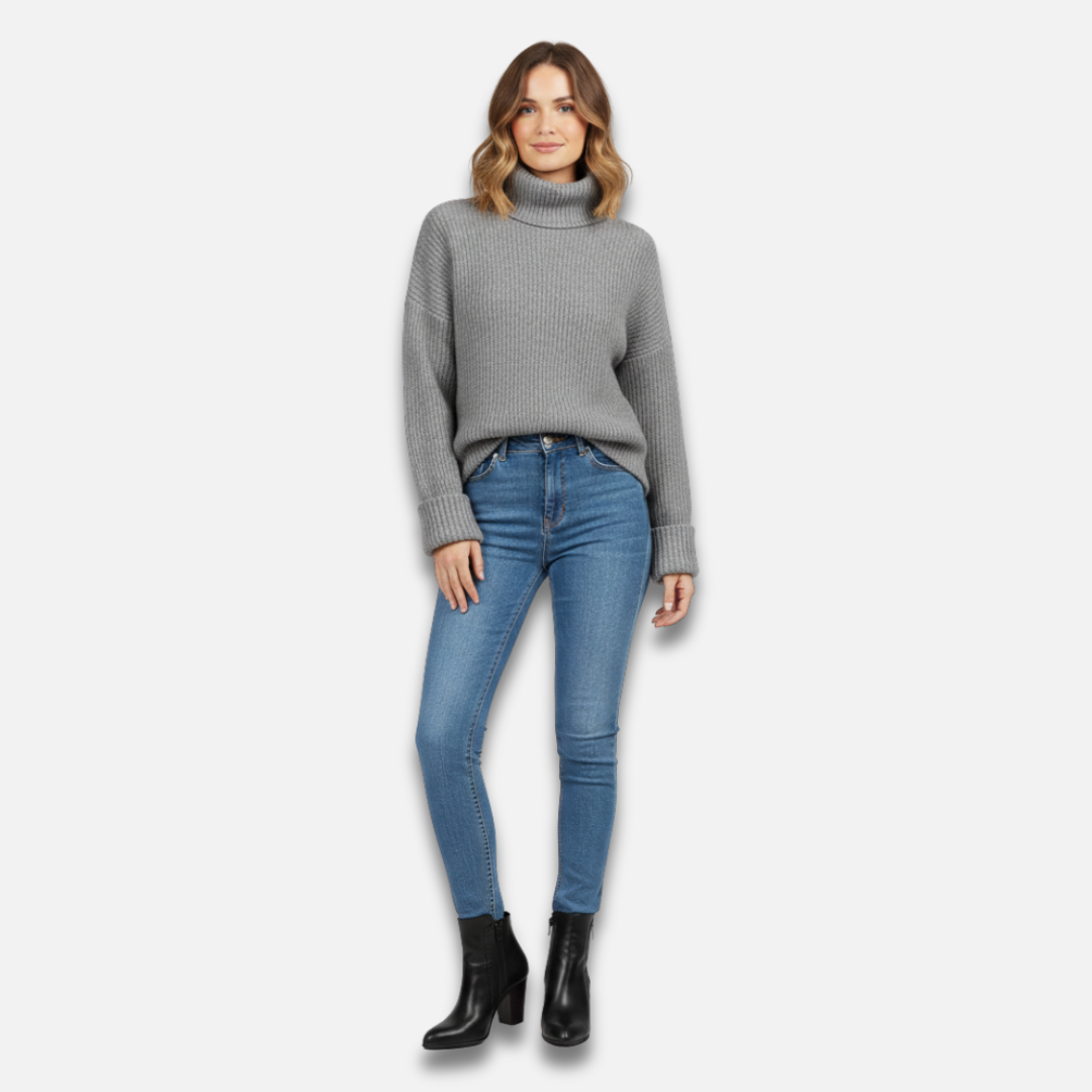 Women’s Pure Cashmere Turtleneck Sweater Laurel & Legacy