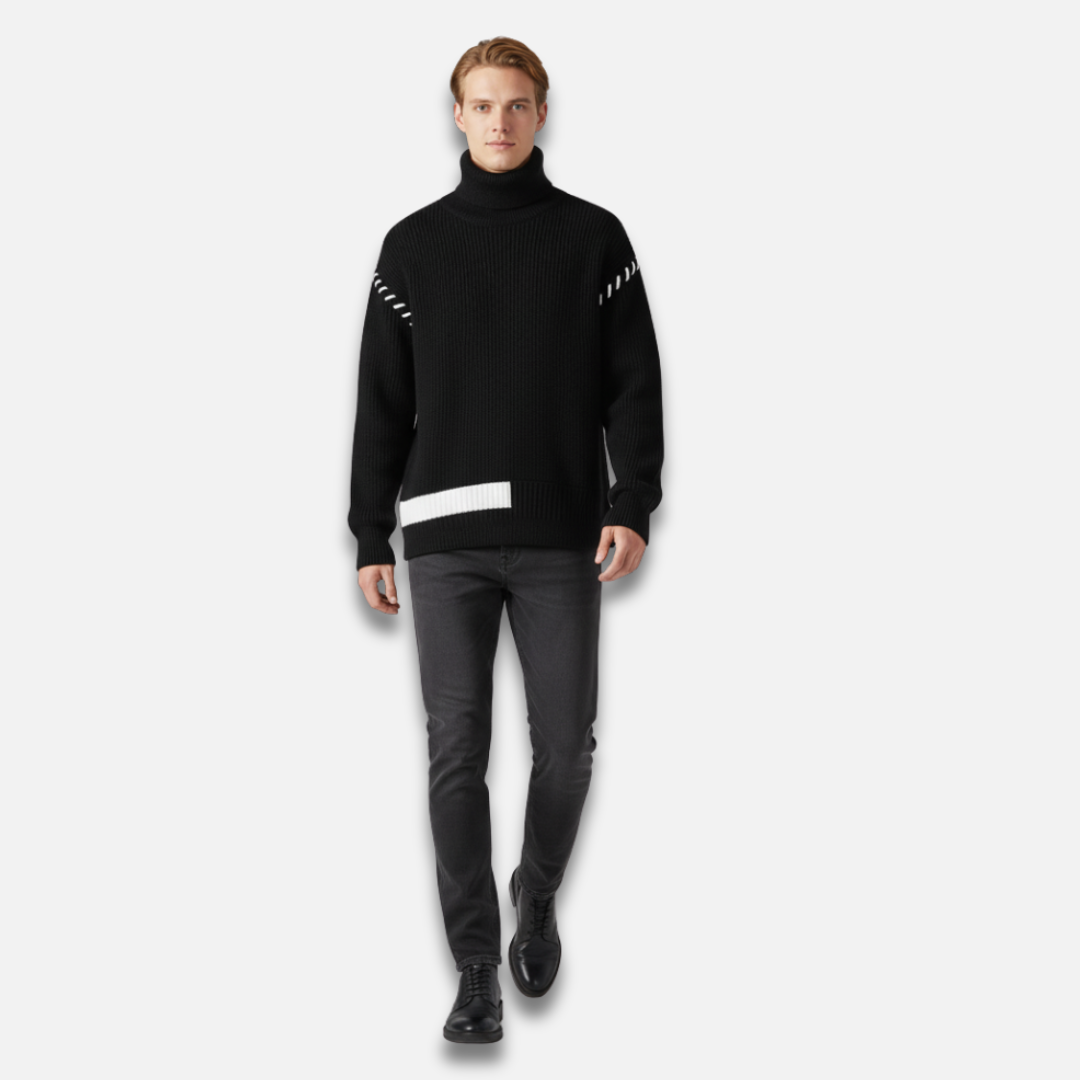 Men’s Cotton Turtleneck Sweater Laurel & Legacy