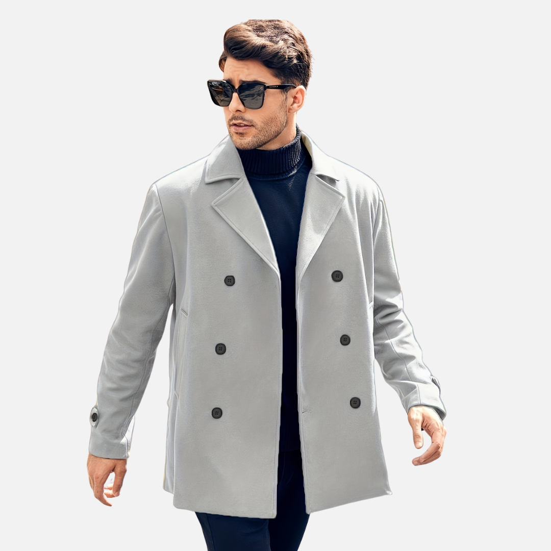 Men’s Double-Breasted Lapel Coat Laurel & Legacy