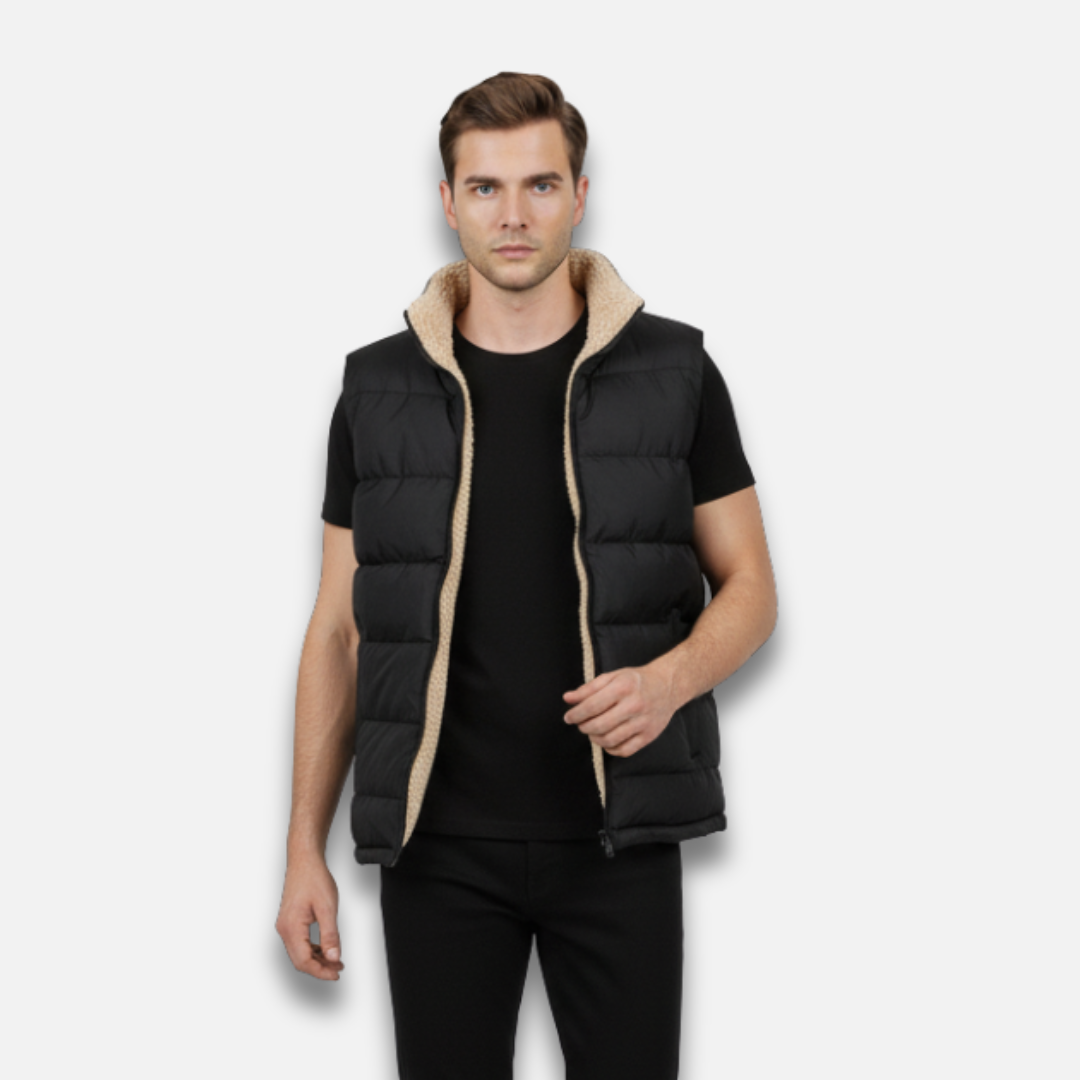 Men’s Sherpa-Lined Puffer Vest Laurel & Legacy