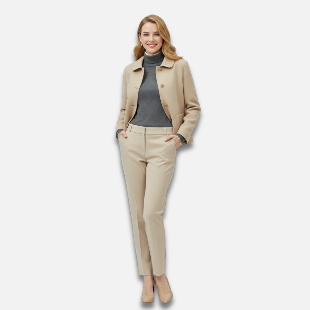 Women’s Minimalist Wool Coat Laurel & Legacy