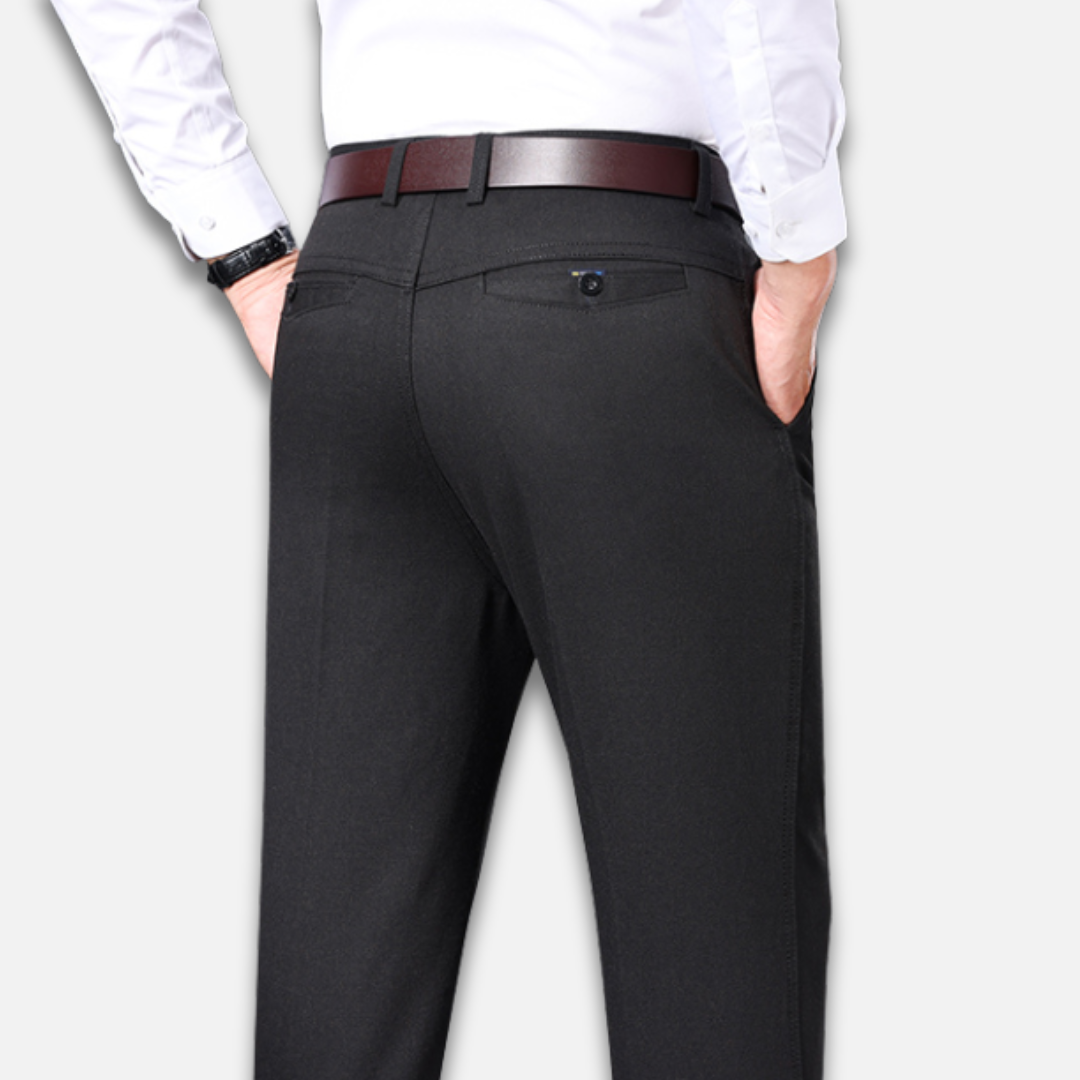 Men’s Classic Straight Dress Trousers Laurel & Legacy