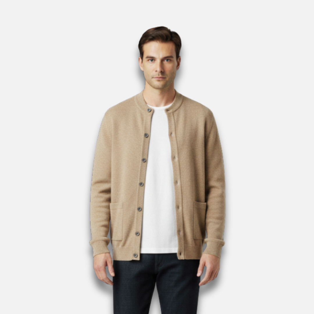 Men’s Button-Down Wool Cardigan Laurel & Legacy