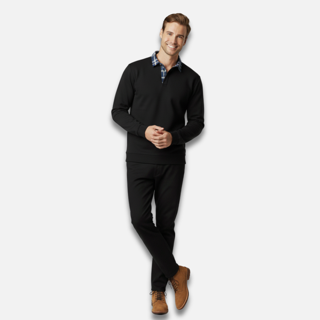 Men’s Long Sleeve Polo Shirt Laurel & Legacy