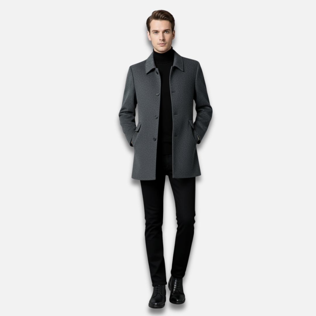 Men’s Classic Single-Breasted Trench Coat Laurel & Legacy