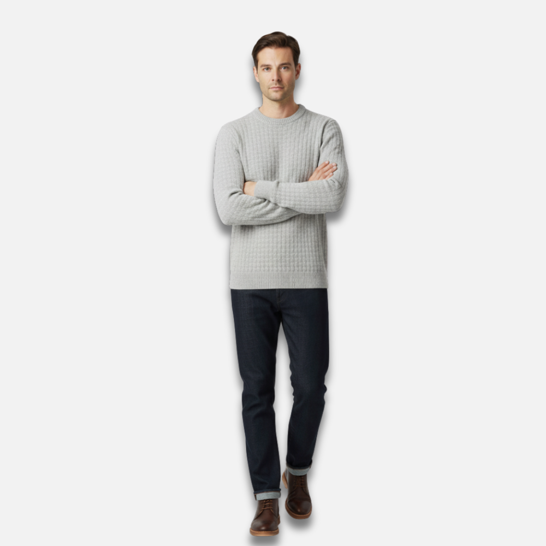 Men’s Ribbed Knit Mock Neck Sweater Laurel & Legacy