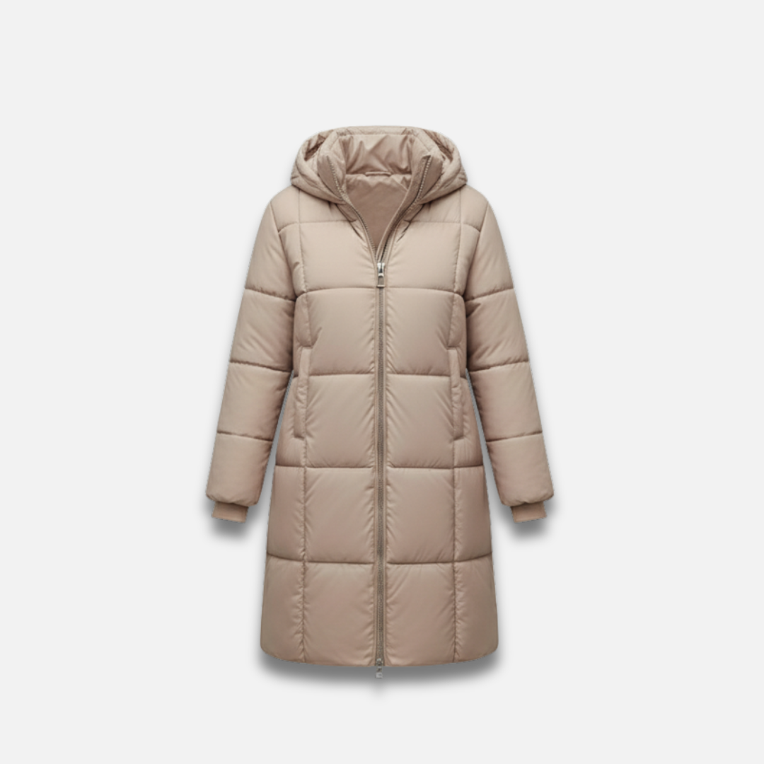 Women’s Long Down Coat Cotton-Padded Jacket Laurel & Legacy