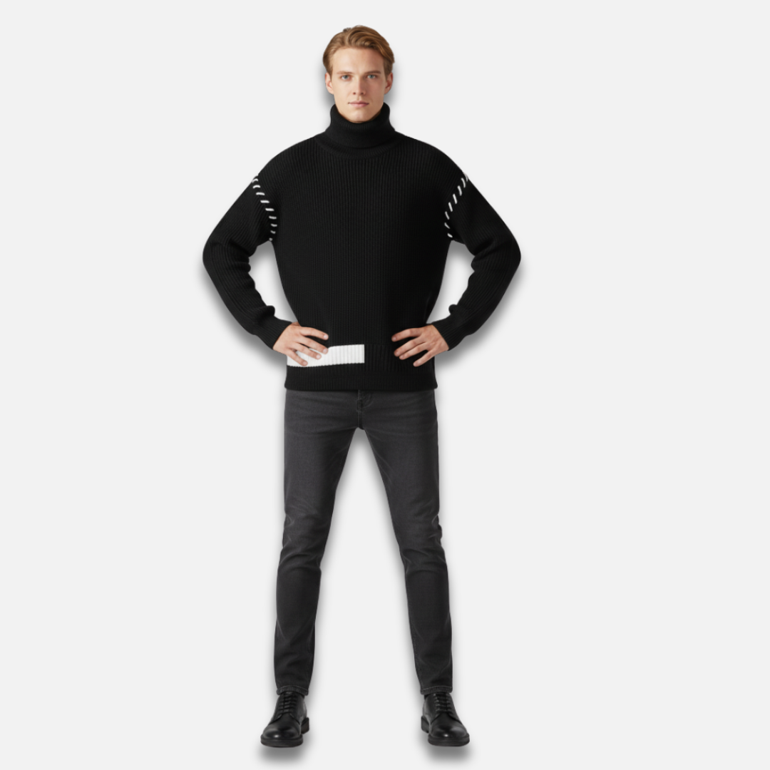 Men’s Cotton Turtleneck Sweater Laurel & Legacy
