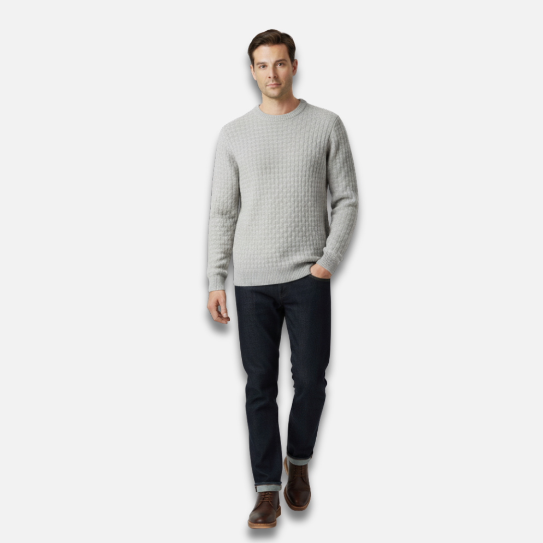 Men’s Ribbed Knit Mock Neck Sweater Laurel & Legacy