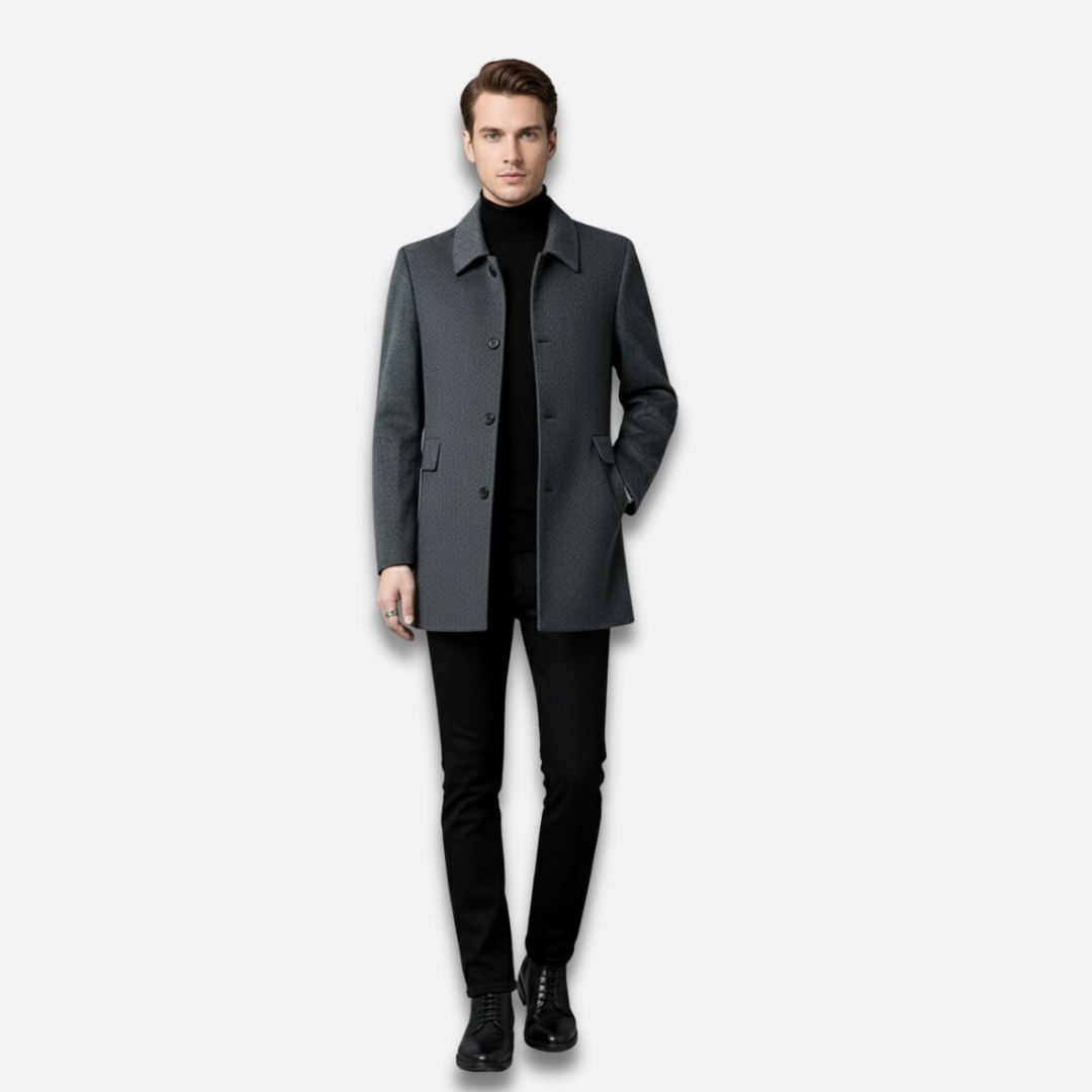 Men’s Classic Single-Breasted Trench Coat Laurel & Legacy