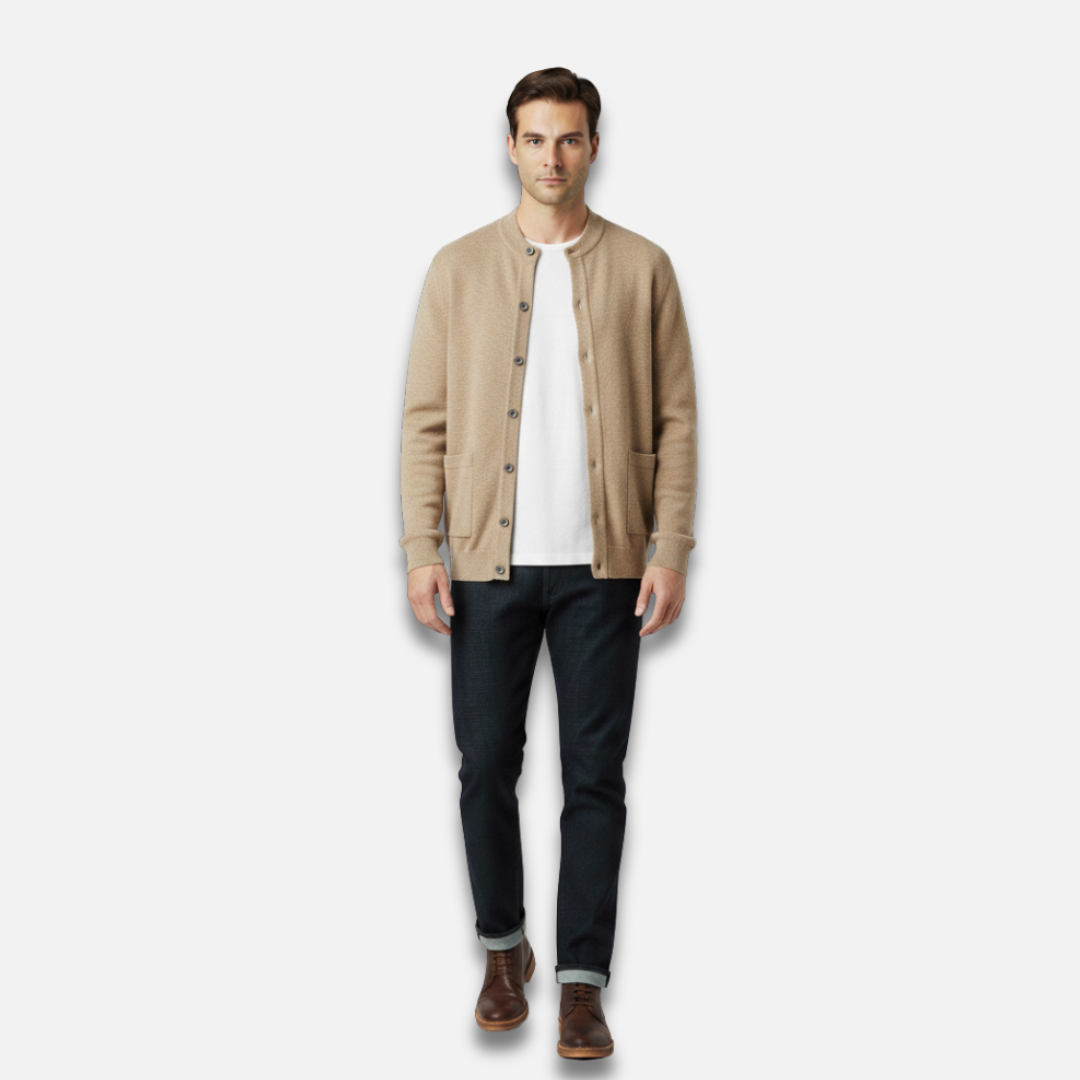 Men’s Button-Down Wool Cardigan Laurel & Legacy