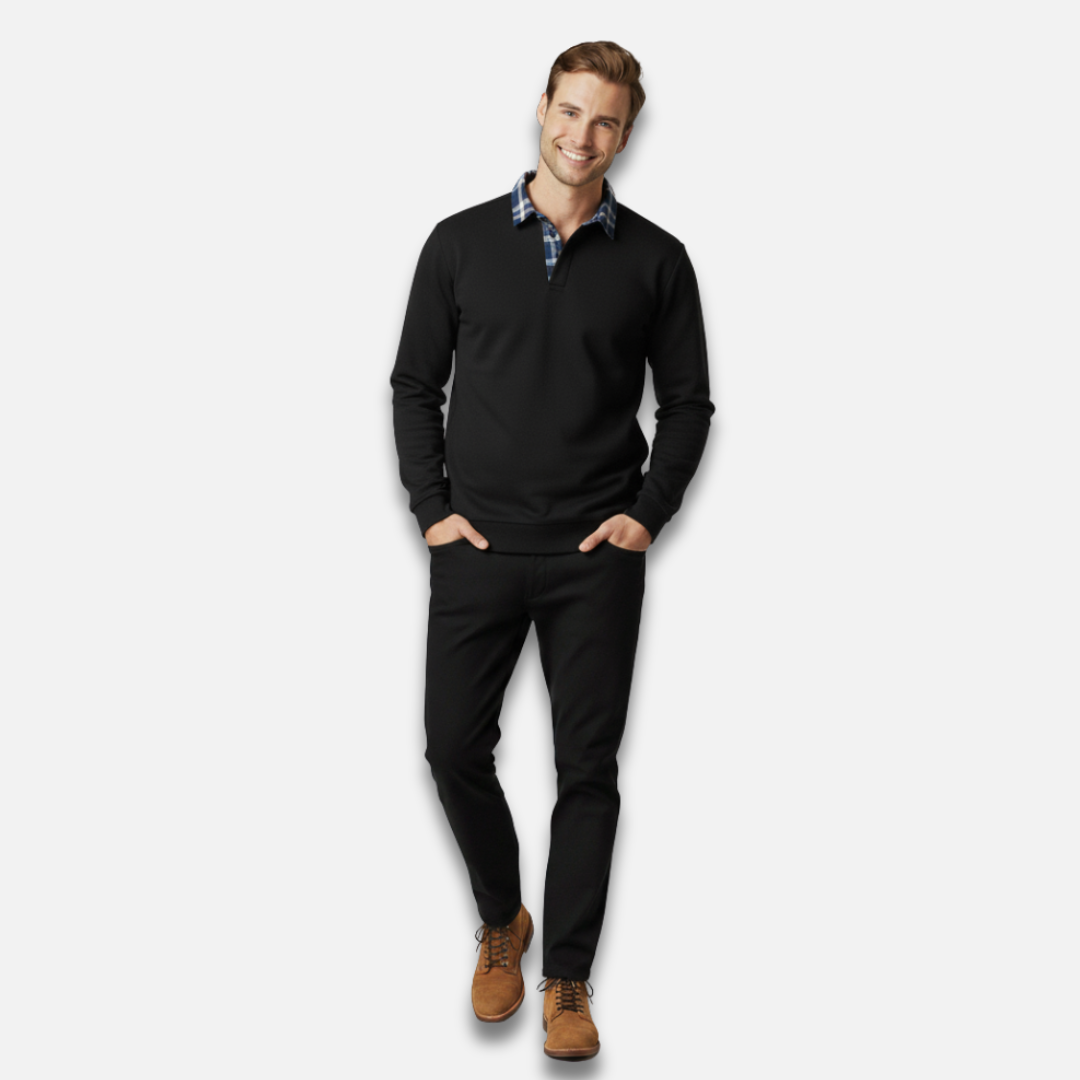 Men’s Long Sleeve Polo Shirt Laurel & Legacy