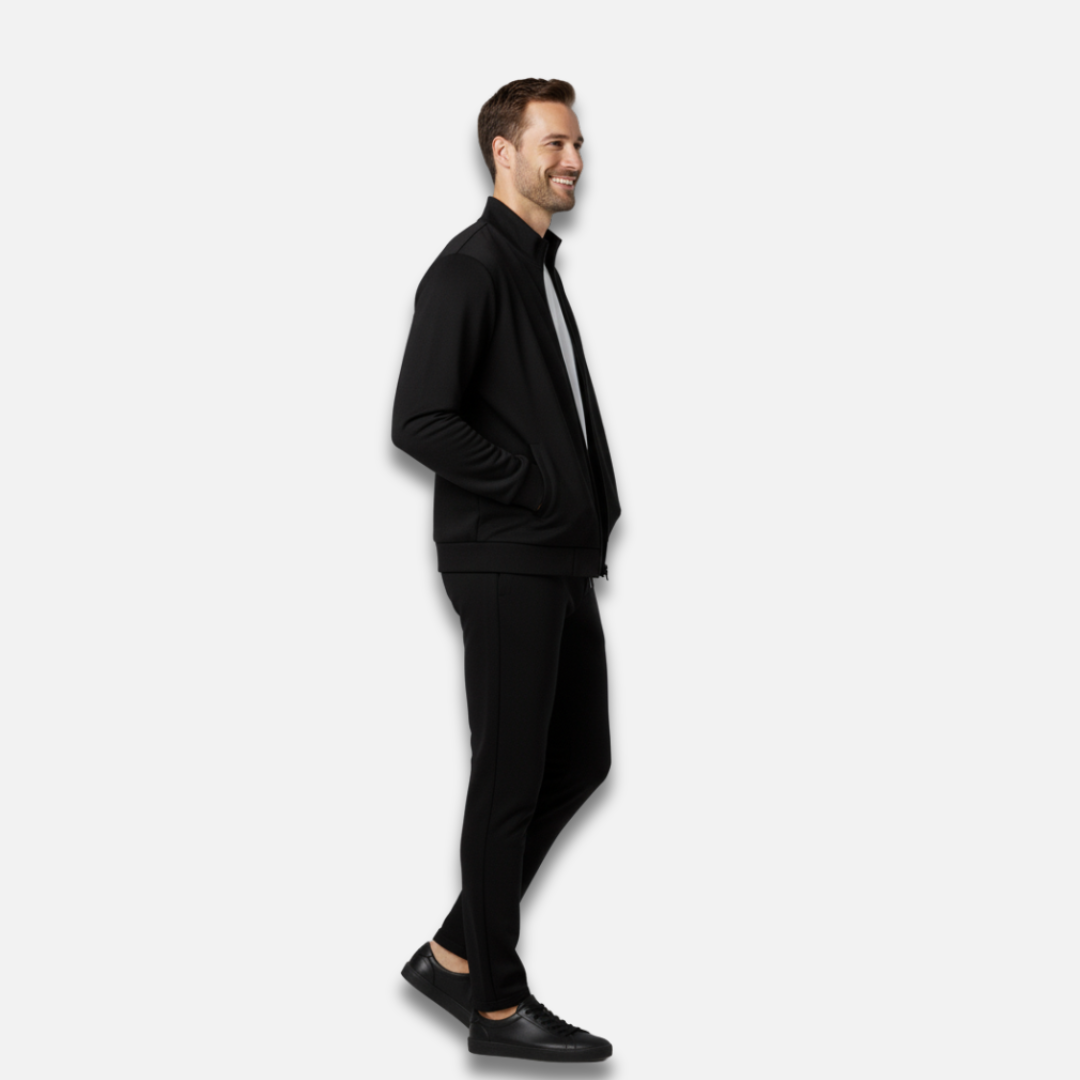 Men’s Stand Collar Wool Set Laurel & Legacy