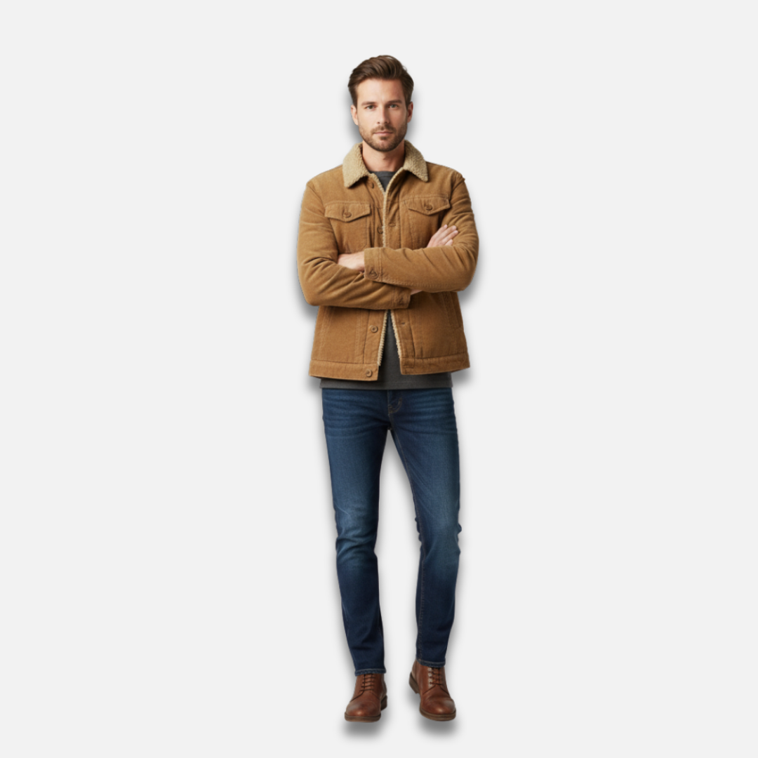 Men’s Corduroy Sherpa Collar Parka Laurel & Legacy