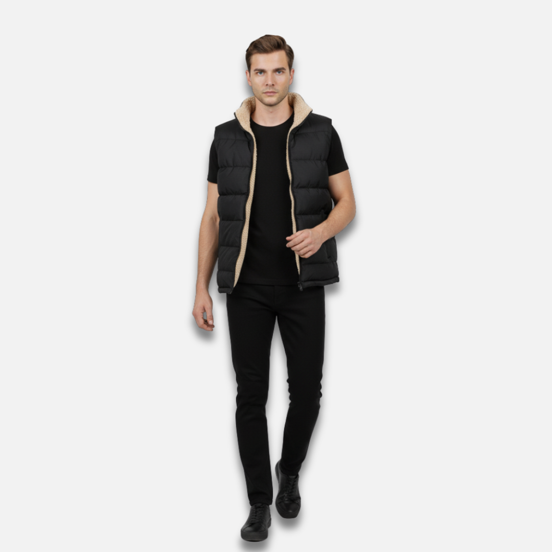 Men’s Sherpa-Lined Puffer Vest Laurel & Legacy