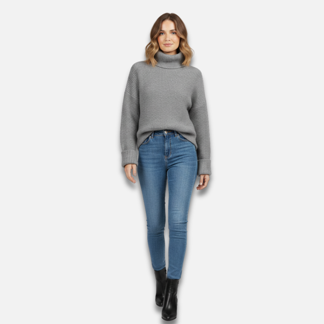 Women’s Pure Cashmere Turtleneck Sweater Laurel & Legacy