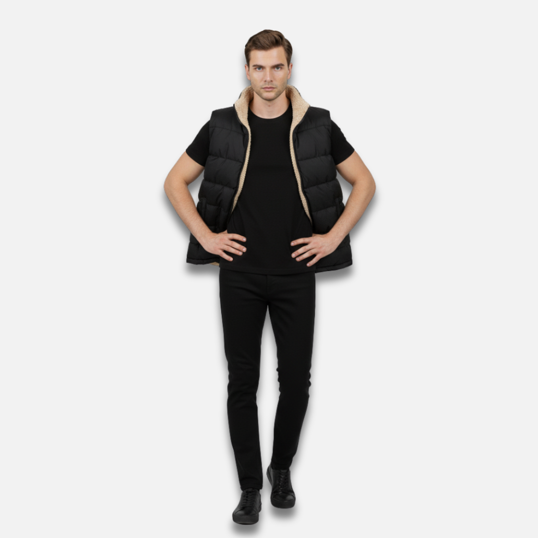 Men’s Sherpa-Lined Puffer Vest Laurel & Legacy