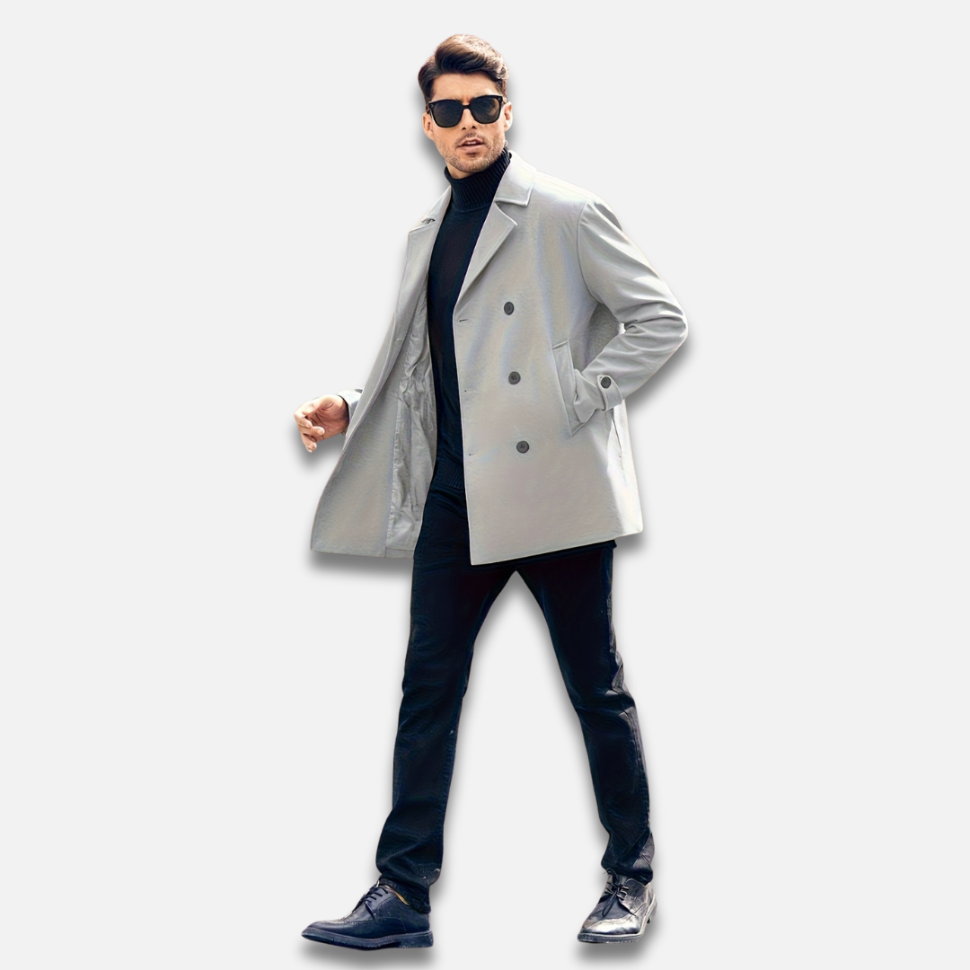 Men’s Double-Breasted Lapel Coat Laurel & Legacy