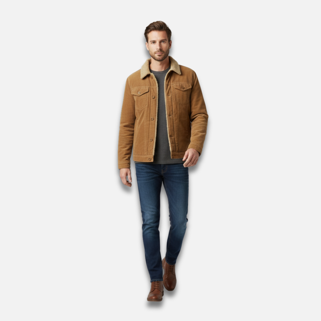 Men’s Corduroy Sherpa Collar Parka Laurel & Legacy