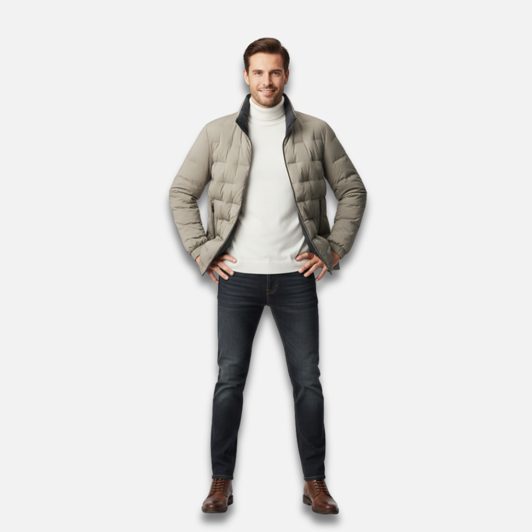 Unisex Slim Solid Down Jacket Laurel & Legacy