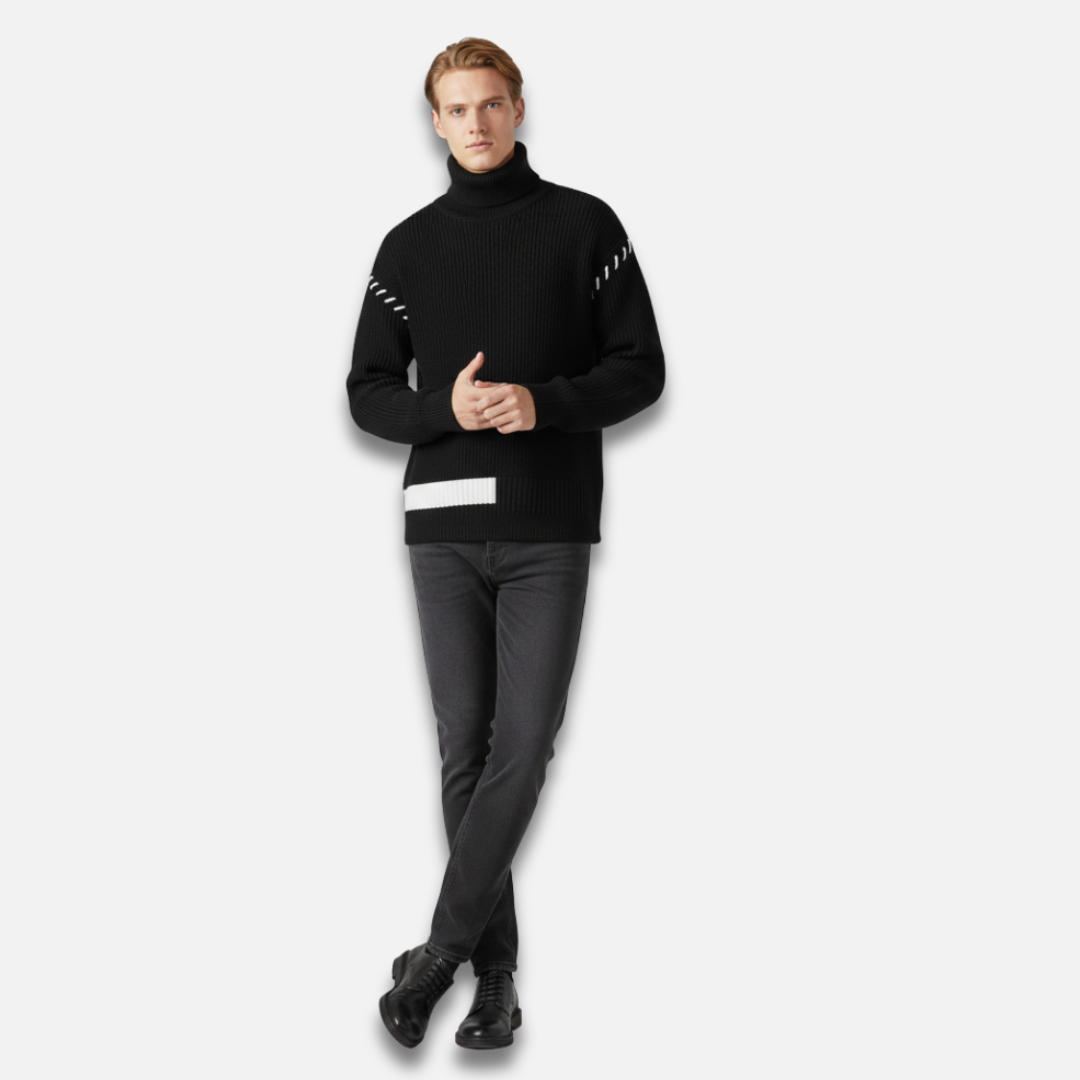 Men’s Cotton Turtleneck Sweater Laurel & Legacy