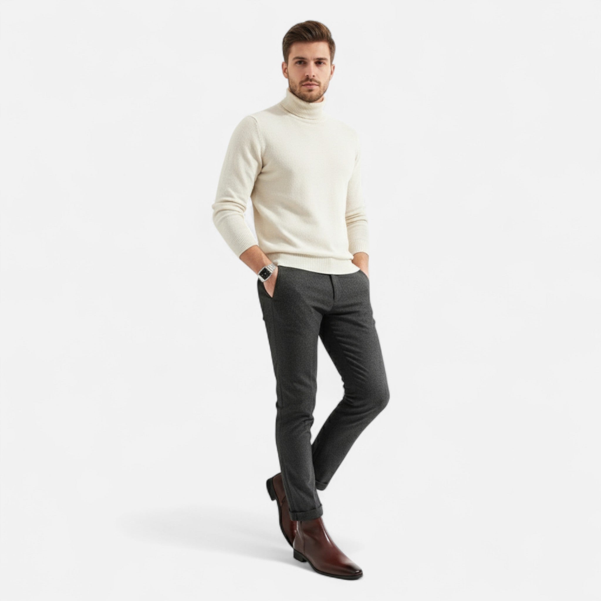 Laurel Legacy | Men’s High-Top PU Leather Boots Laurel & Legacy