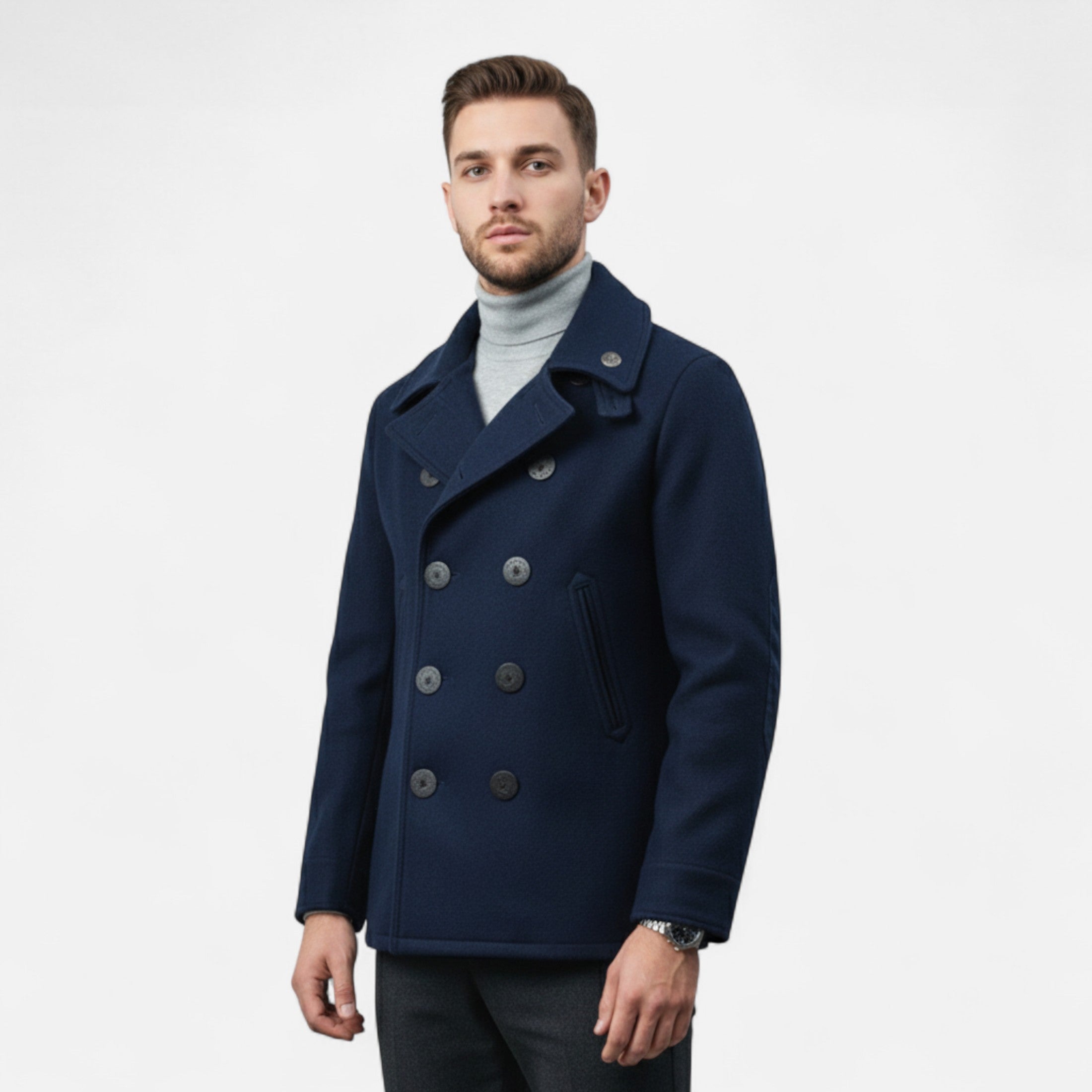 Laurel Legacy | Men’s Double-Breasted Wool Coat Laurel & Legacy