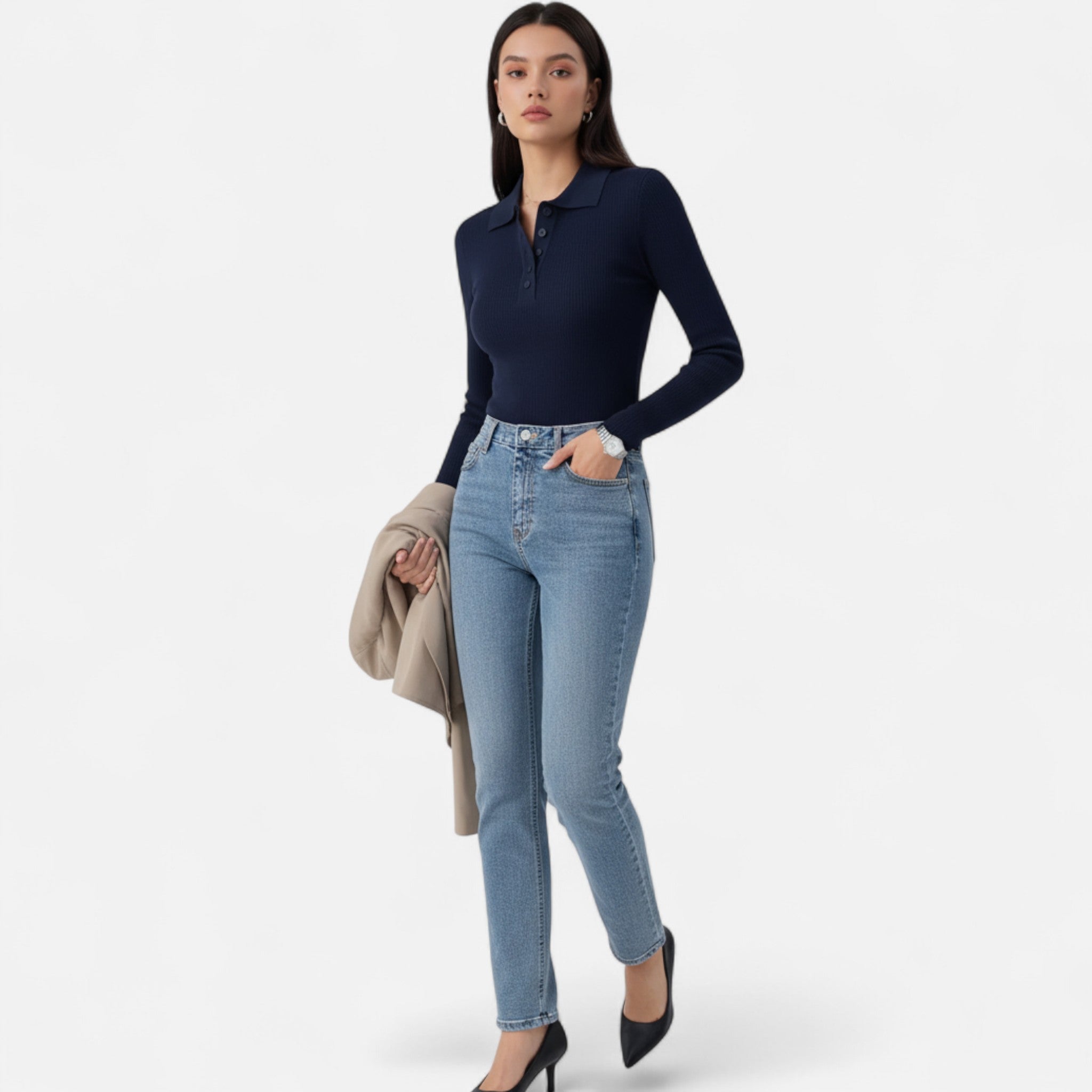 Laurel Legacy | Women’s Polo Sweater Laurel & Legacy