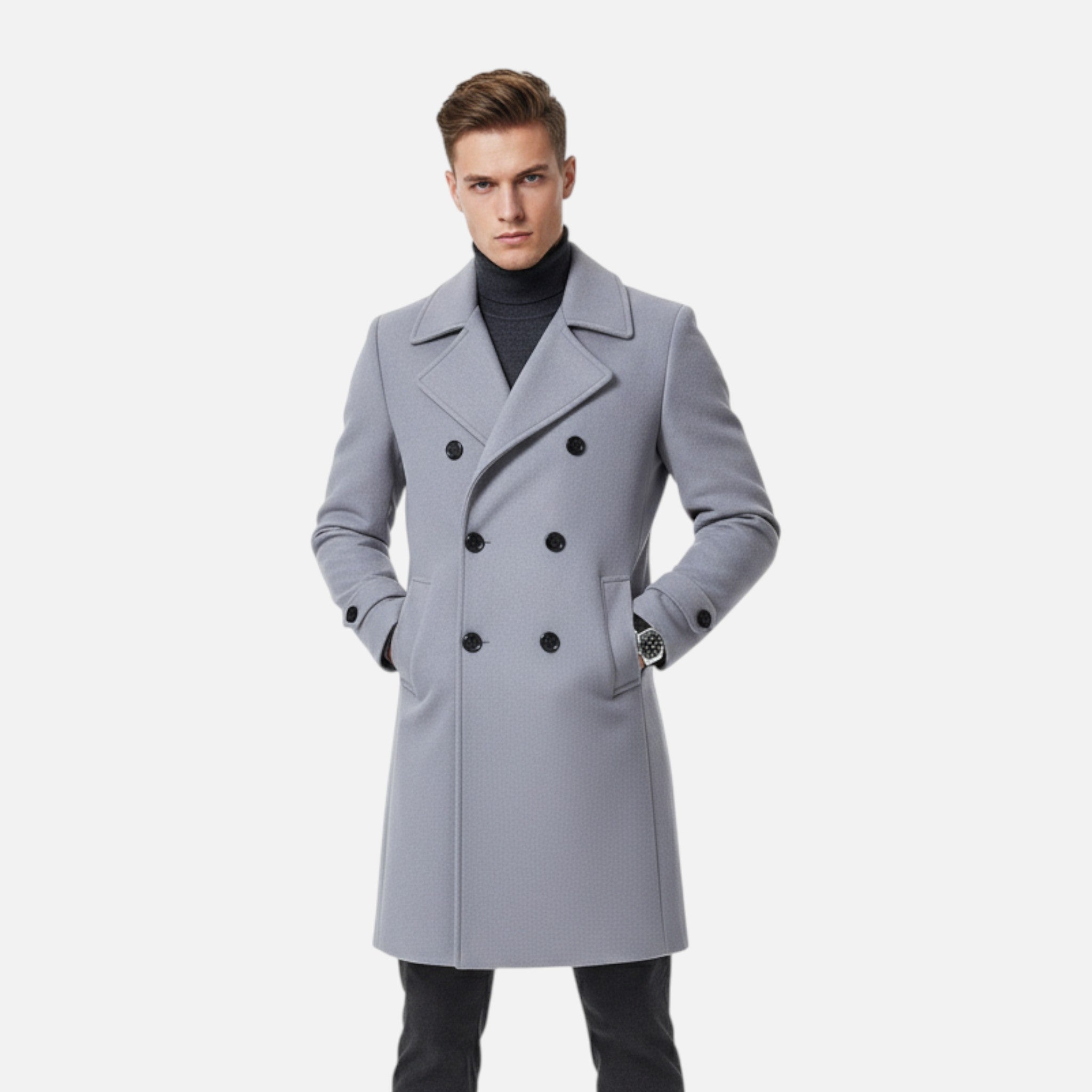 Laurel Legacy | Men’s Double-Breasted Wool Coat Laurel & Legacy