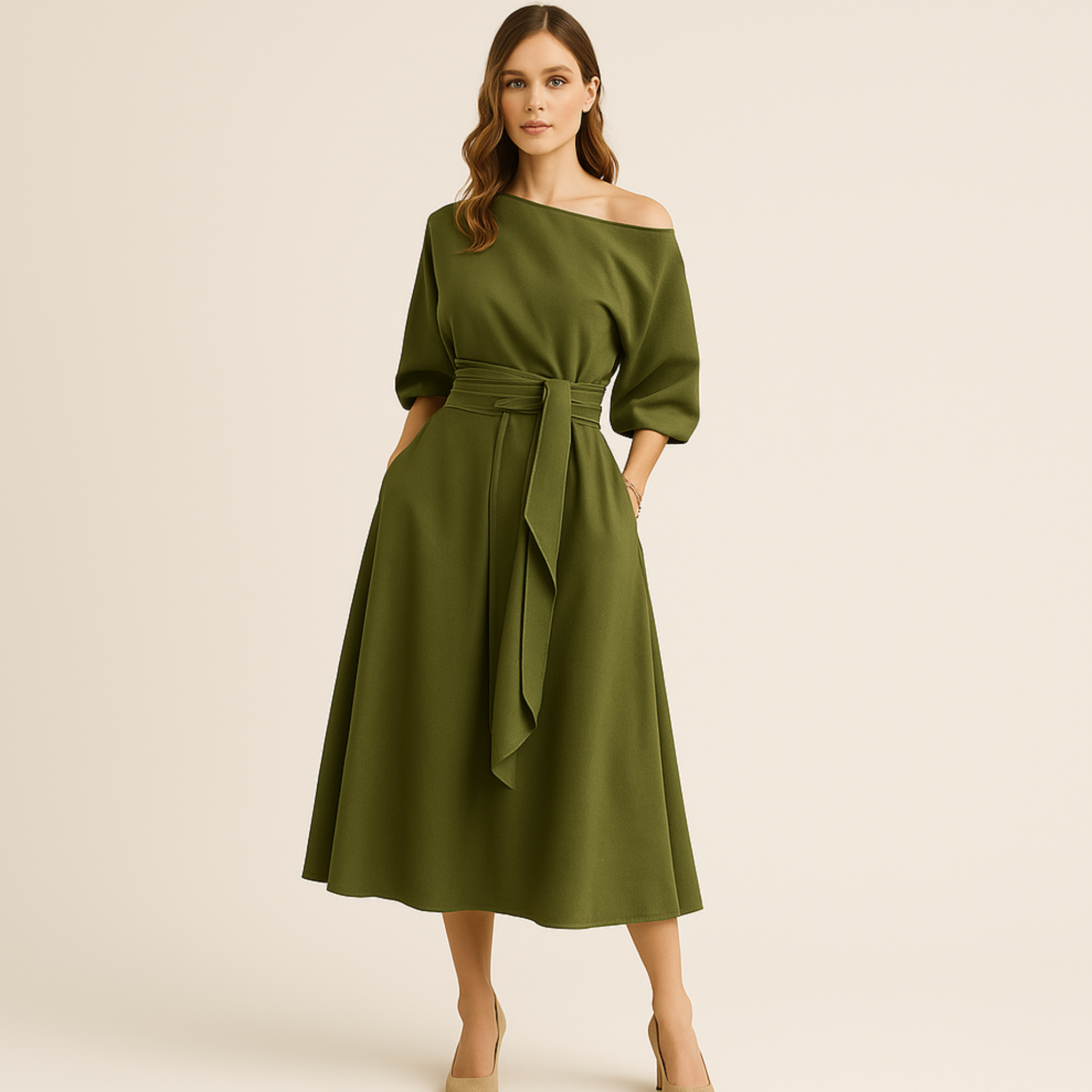 Laurel & Legacy | Elegant Women'S Formal Lace-Up Long Dress