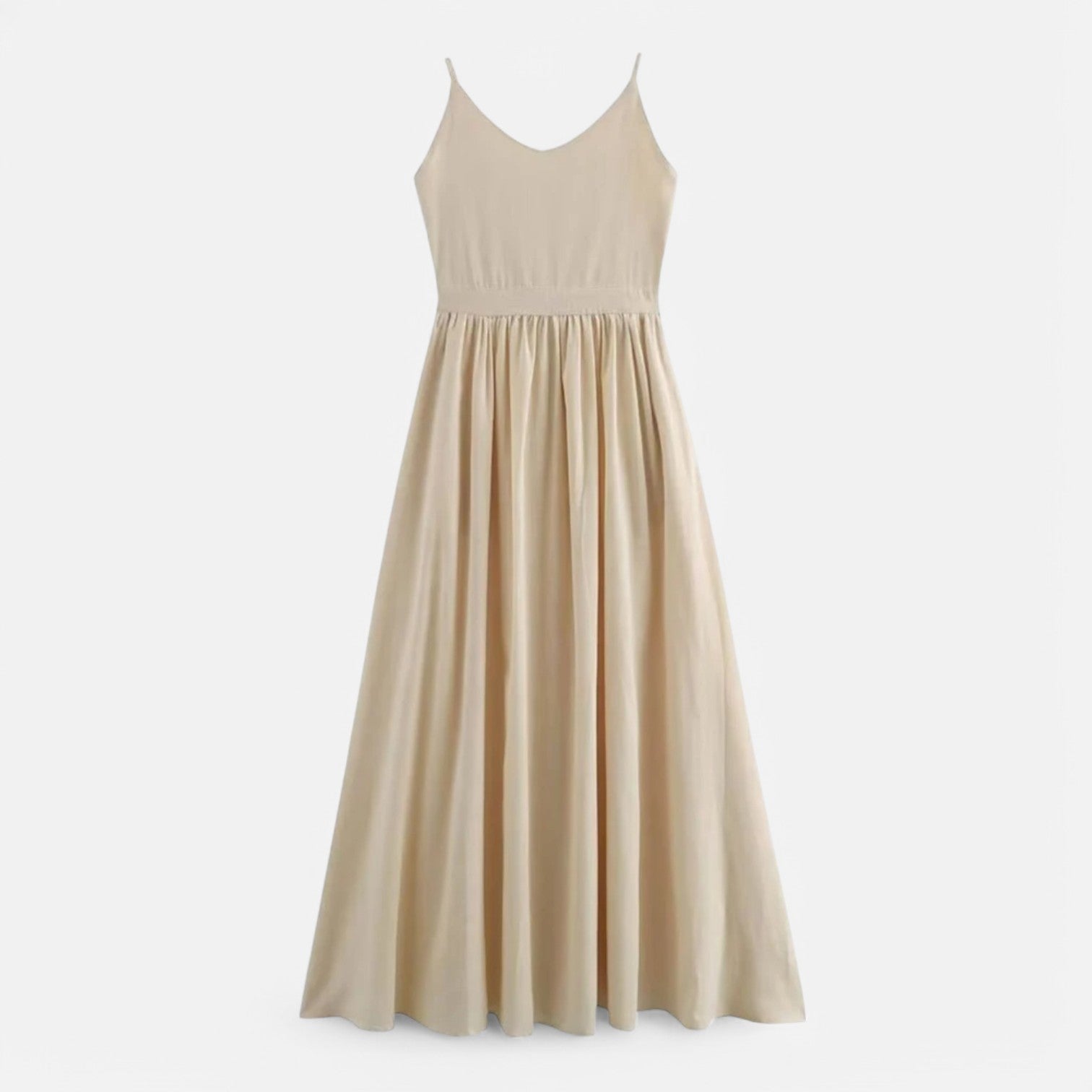 Laurel & Legacy | Women’S Elegant Green Maxi Dress V-Neck Backless Pleated Summer Style