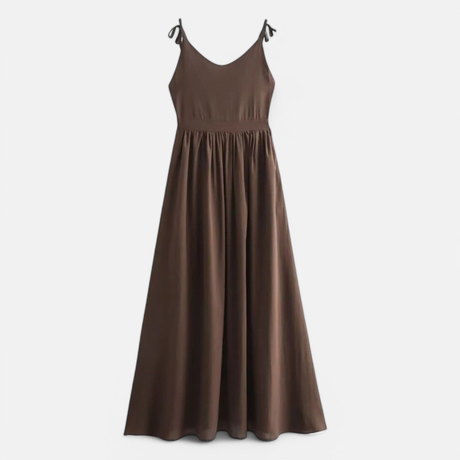 Laurel & Legacy | Women’S Elegant Green Maxi Dress V-Neck Backless Pleated Summer Style
