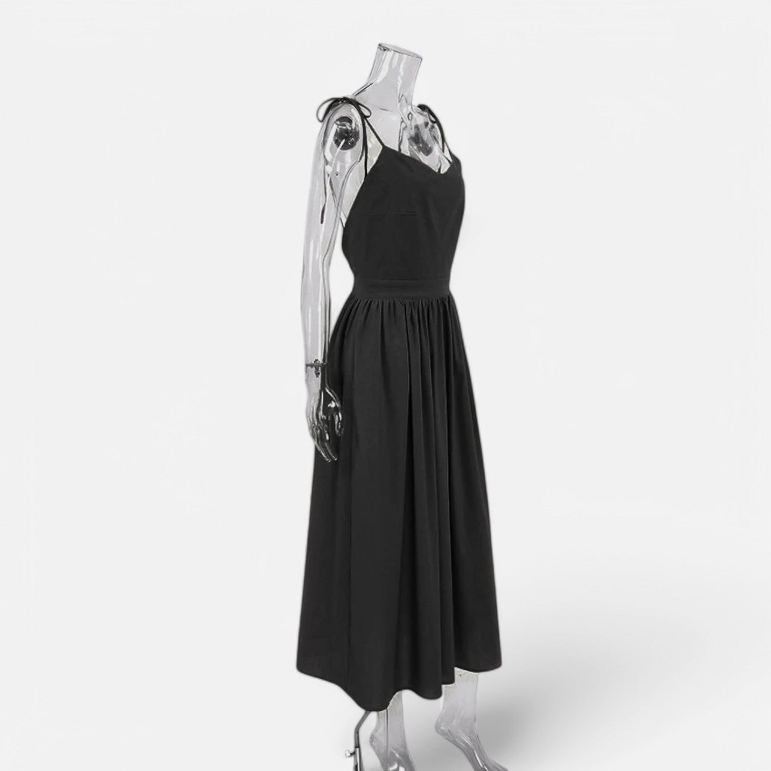 Laurel & Legacy | Women’S Elegant Green Maxi Dress V-Neck Backless Pleated Summer Style